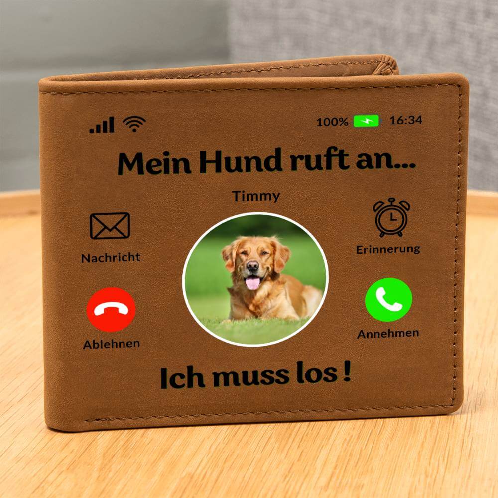 Personalisierte Geldbörse für alle Hundefreunde