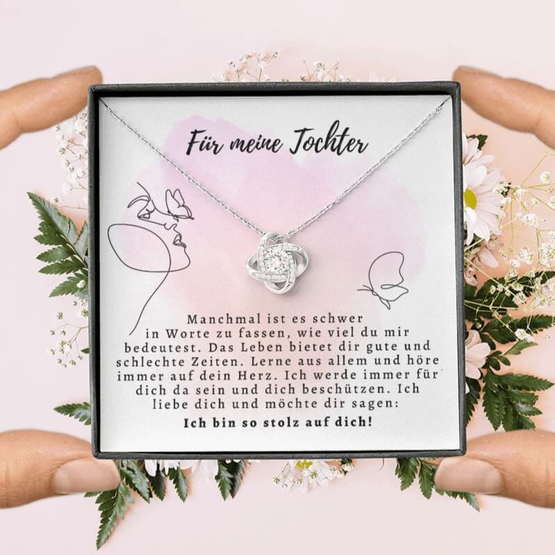 Kette mit Karte für deine Tochter