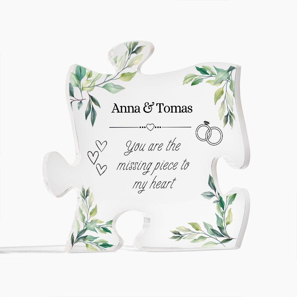 Personalisierbare Acryl-Puzzle-Plakette