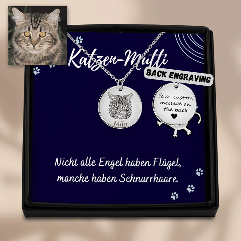 Personalisierte Halskette mit Foto deiner Katze!