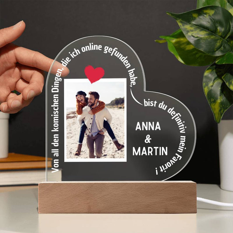 Personalisiertes Geschenk für Paare mit Foto