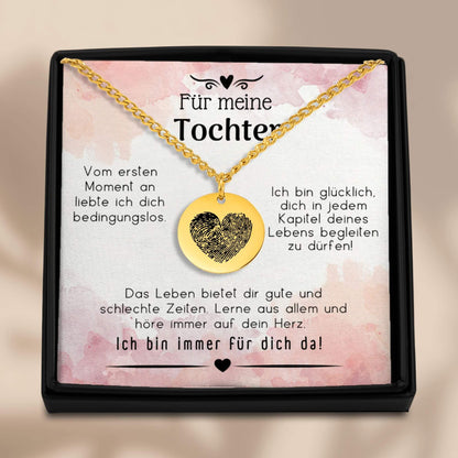 Geschenk für Tochter, Halskette für Tochter, Mutter Tochter Schmuck, Tochter Geschenkidee, personalisierte Halskette, gravierte Kette, Schmuck mit Botschaft, Geschenk mit Gravur, Tochter Geburtstag Geschenk, Mutter Tochter Geschenk