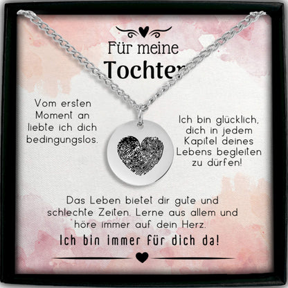 Geschenk für Tochter, Halskette für Tochter, Mutter Tochter Schmuck, Tochter Geschenkidee, personalisierte Halskette, gravierte Kette, Schmuck mit Botschaft, Geschenk mit Gravur, Tochter Geburtstag Geschenk, Mutter Tochter Geschenk,
