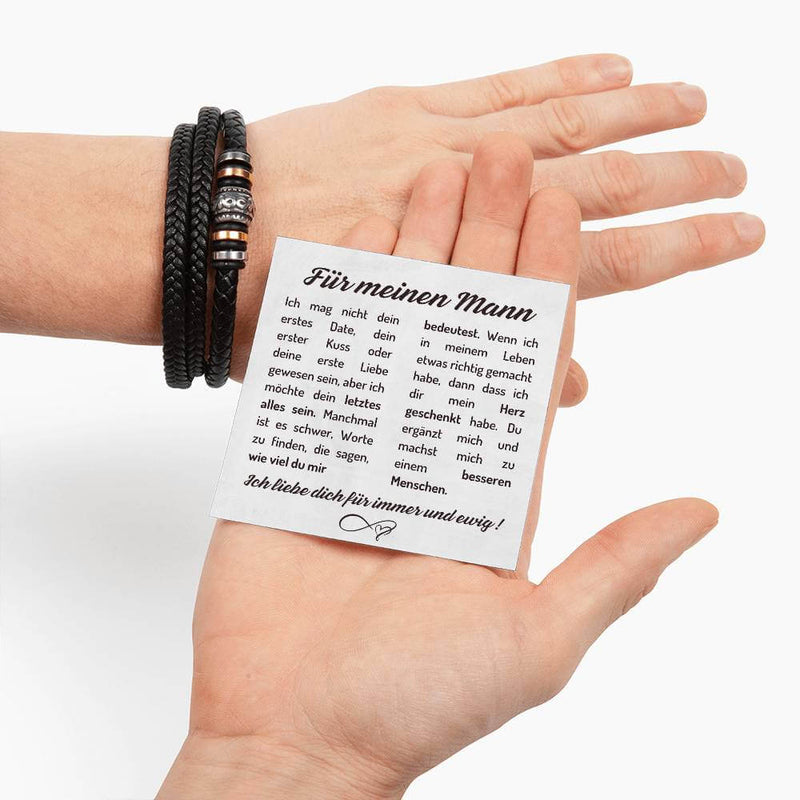 Armband mit Karte für deinen Mann