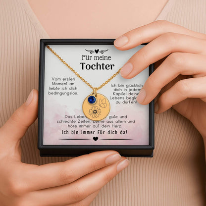 Geschenk für Tochter, Halskette für Tochter, Mutter Tochter Schmuck, Tochter Geschenkidee, personalisierte Halskette, gravierte Kette, Schmuck mit Botschaft, Geschenk mit Gravur, Tochter Geburtstag Geschenk, Mutter Tochter Geschenk