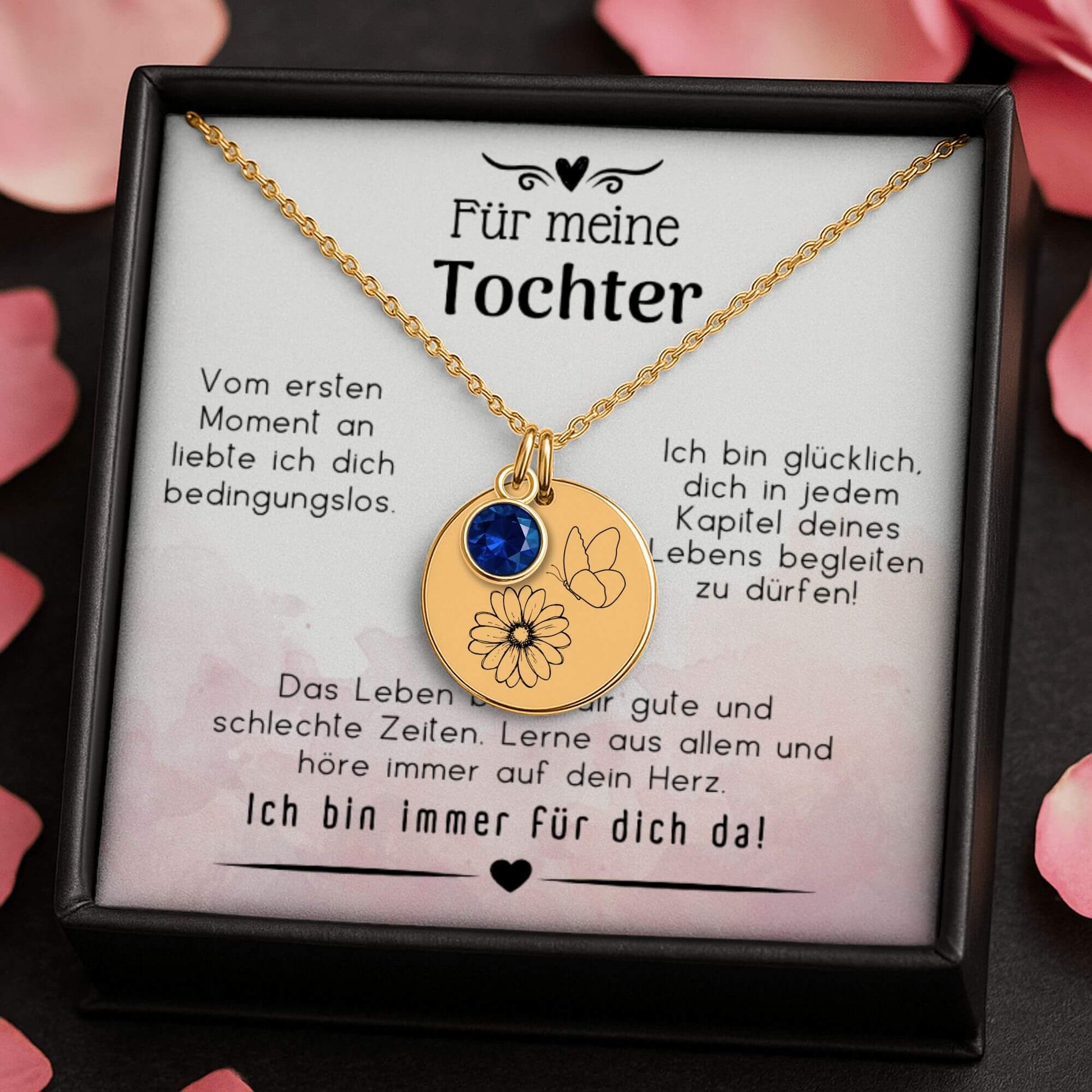 Geschenk für Tochter, Halskette für Tochter, Mutter Tochter Schmuck, Tochter Geschenkidee, personalisierte Halskette, gravierte Kette, Schmuck mit Botschaft, Geschenk mit Gravur, Tochter Geburtstag Geschenk, Mutter Tochter Geschenk,