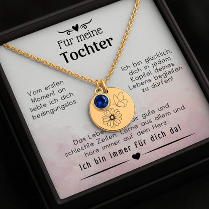 Geschenk für Tochter, Halskette für Tochter, Mutter Tochter Schmuck, Tochter Geschenkidee, personalisierte Halskette, gravierte Kette, Schmuck mit Botschaft, Geschenk mit Gravur, Tochter Geburtstag Geschenk, Mutter Tochter Geschenk,