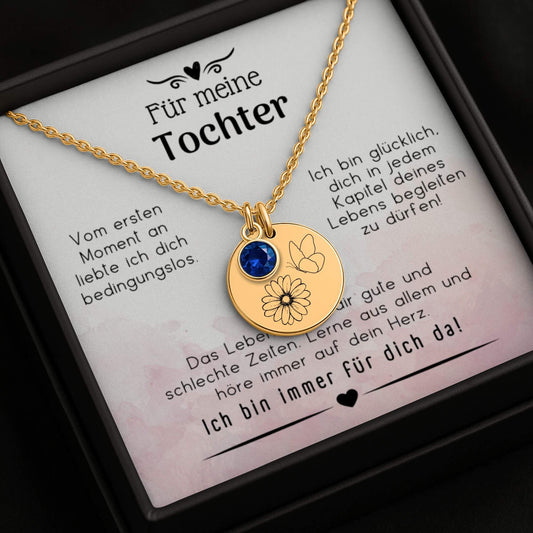 Geschenk für Tochter, Halskette für Tochter, Mutter Tochter Schmuck, Tochter Geschenkidee, personalisierte Halskette, gravierte Kette, Schmuck mit Botschaft, Geschenk mit Gravur, Tochter Geburtstag Geschenk, Mutter Tochter Geschenk,