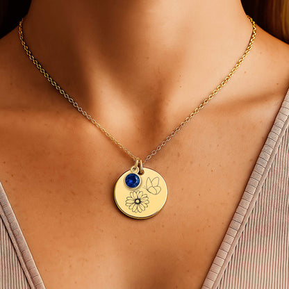 Weihnachtsgeschenk für Tochter, Hochzeitstagsgeschenk für Tochter, liebevolle Botschaft Schmuck, Schmuck mit Gravur, Geschenk für besondere Anlässe, emotionale Geschenke, Tochter Schmuck Geschenk, edle Halskette Tochter