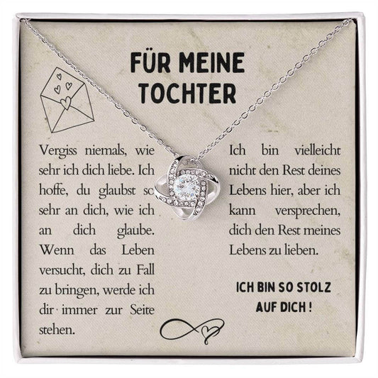 Kette mit Spruch in Geschenkbox verpackt für deine Tochter/ Geschenkidee für Tochter/Karte für Tochter/ Halskette für Tochter/Geburtstag