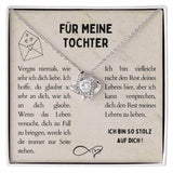 Kette mit Spruch in Geschenkbox verpackt für deine Tochter/ Geschenkidee für Tochter/Karte für Tochter/ Halskette für Tochter/Geburtstag