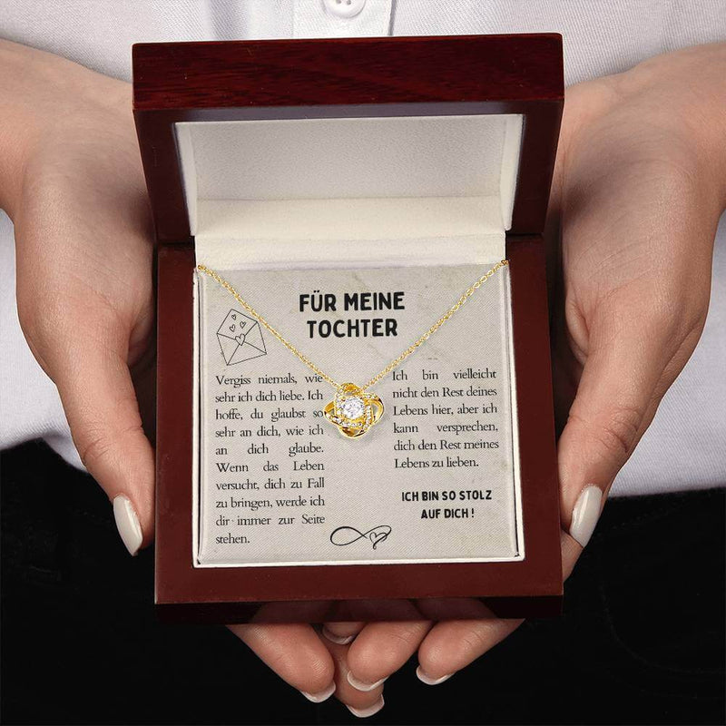 Kette mit Spruch in Geschenkbox verpackt für deine Tochter/ Geschenkidee für Tochter/Karte für Tochter/ Halskette für Tochter/Geburtstag