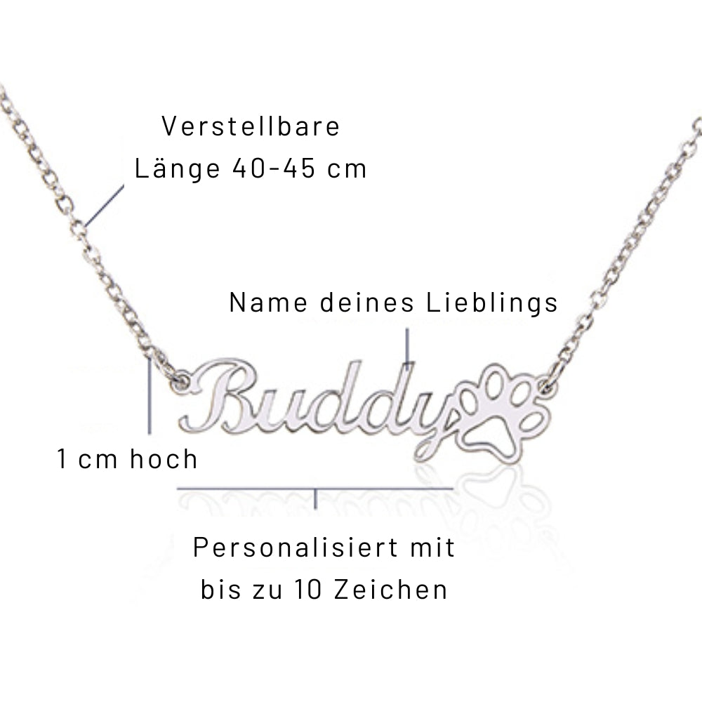 Personalisierte Kette mit Namen deines Haustieres