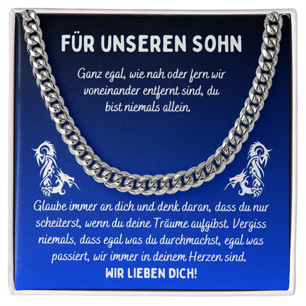 Coole Kette für Sohn inklusive Karte und Geschenkbox