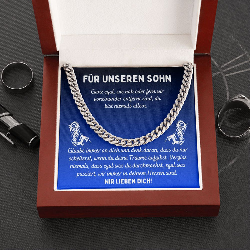 Coole Kette für Sohn inklusive Karte und Geschenkbox