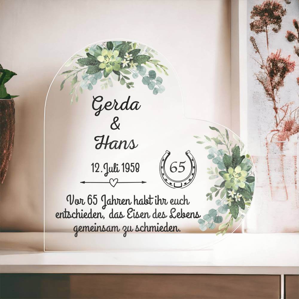 Personalisiertes Geschenk zur Eisernen Hochzeit – NADARO