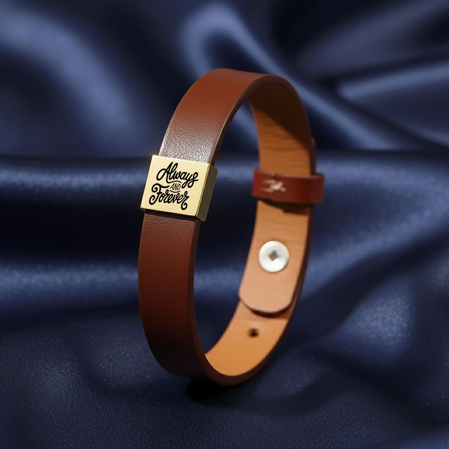 Edles Kunstleder-Armband für deinen Sohn mit Gravur