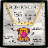 Halskette für Hundefreunde, Hundeportrait