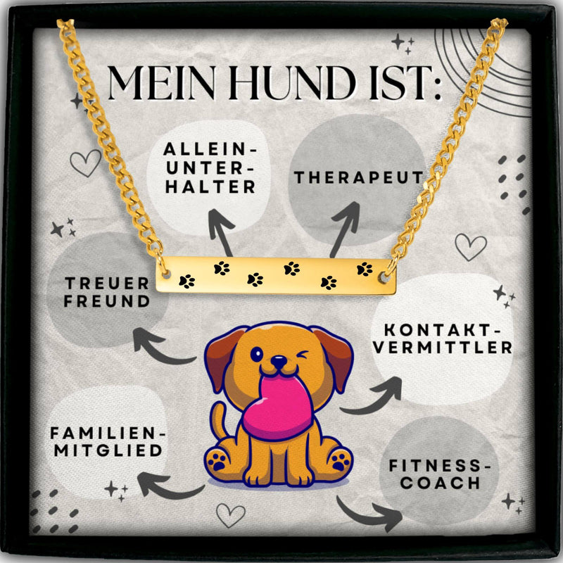 Halskette für Hundefreunde, Hundeportrait