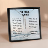 Geschenk für Tochter, Halskette für Tochter, Mutter Tochter Schmuck, Tochter Geschenkidee, personalisierte Halskette, gravierte Kette, Schmuck mit Botschaft, Geschenk mit Gravur, Tochter Geburtstag Geschenk, Mutter Tochter Geschenk,
Weihnachtsgeschenk für Tochter, Hochzeitstagsgeschenk für Tochter, liebevolle Botschaft Schmuck, Schmuck mit Gravur, Geschenk für besondere Anlässe, emotionale Geschenke, Tochter Schmuck Geschenk, edle Halskette Tochter, Geschenk für Tochter von Eltern, Schmuck für besondere Mom