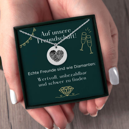 Halskette für beste Freundin mit Geschenkbox