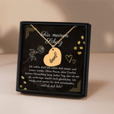 Halskette für Frau, Halskette für Schatz, Geschenk Jahrestag, Geschenkidee für Frau, forever in love, Herzkette mit Karte für  Frau 