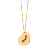 Halskette für Frau, Halskette für Schatz, Geschenk Jahrestag, Geschenkidee für Frau, forever in love, Herzkette mit Karte für  Frau 