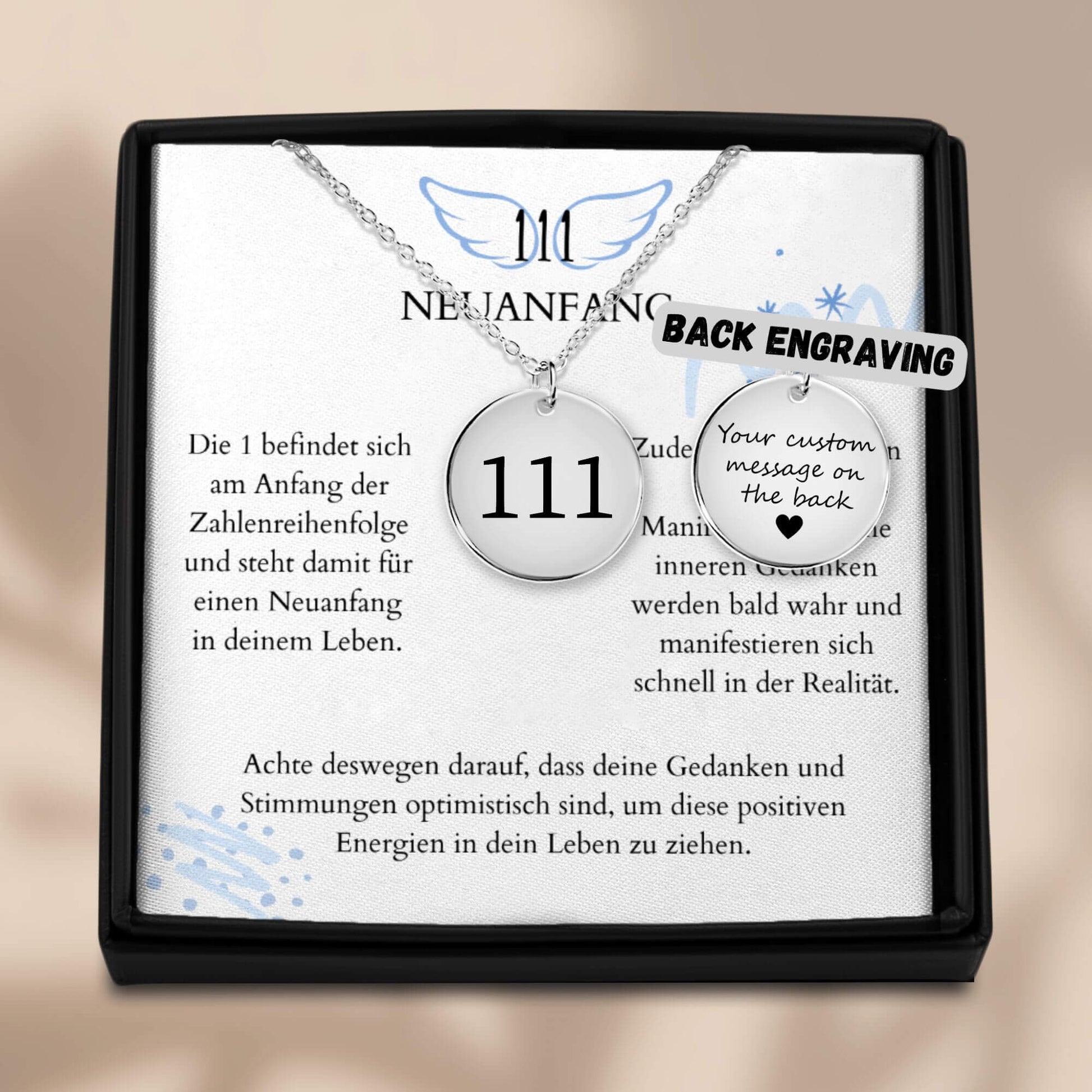 Engelszahl 111 Halskette