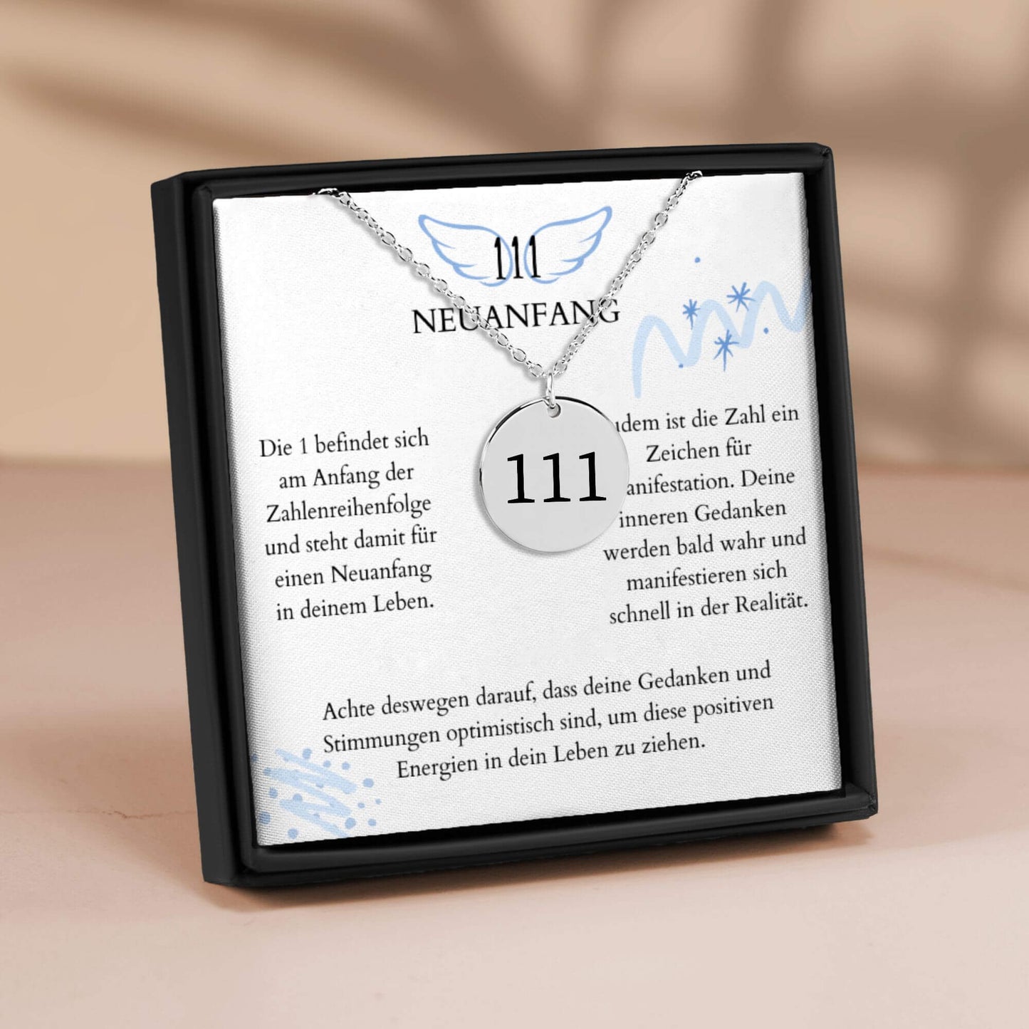 Engelszahl 111 Halskette