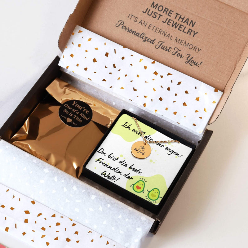 Überrasche deine beste Freundin!

Diese wunderschöne Halskette ist ein Symbol für ewige Freundschaft und das perfekte Geschenk für deine BFF