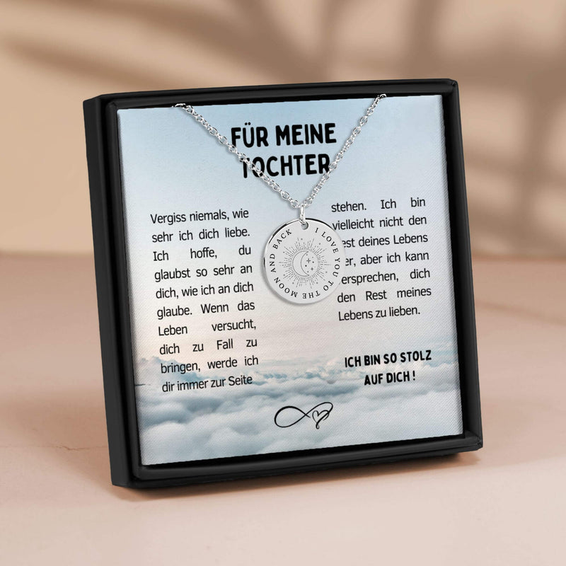 Tochter Geschenk von Mama, geschenk tochter von mama, kette tochter, an meine tochter, Geschenk zum Abitur, Geschenk zum Abschluss, Geschenk zum 20 Geburtstag, Geburtstagsgeschenk, geschenk von papa für tochter, Karte für Tochter, Halskette Tochter