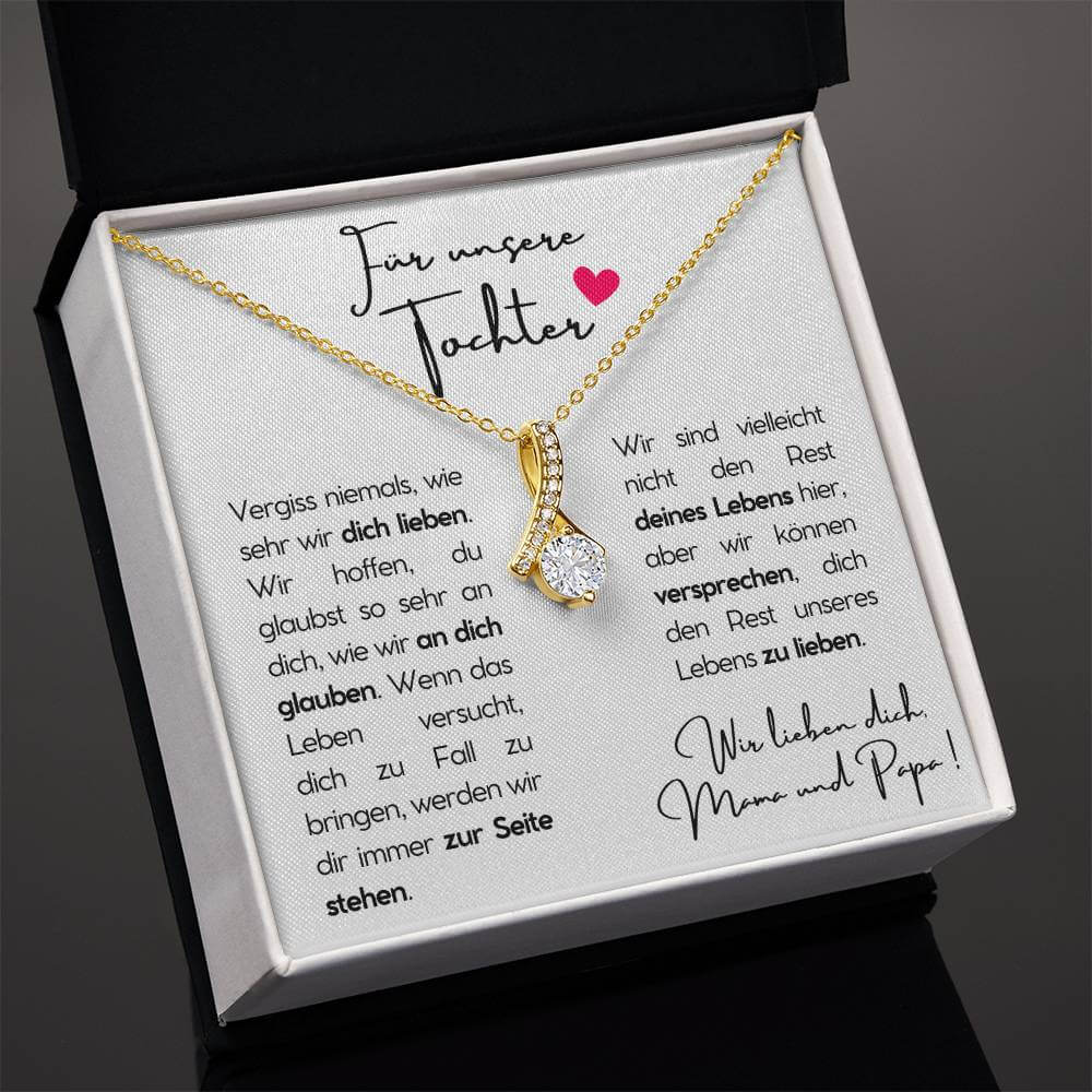 Kette für eure Tochter + Karte & Geschenkbox