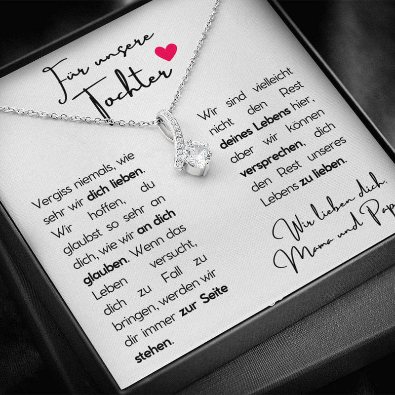 Kette für eure Tochter + Karte & Geschenkbox