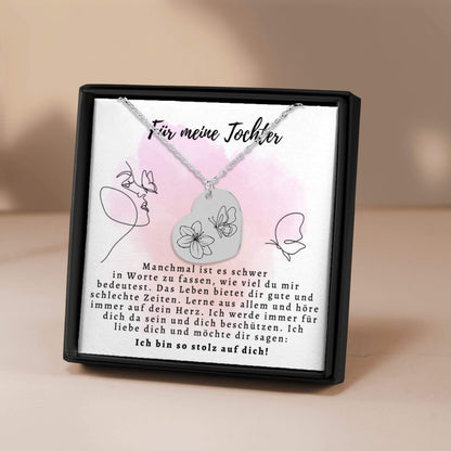 Tochter Geschenk von Mama, geschenk tochter von mama, kette tochter, an meine tochter, Geschenk zum Abitur, Geschenk zum Abschluss, Geschenk zum 20 Geburtstag, Geburtstagsgeschenk, geschenk von papa für tochter, Karte für Tochter, Halskette Tochter


