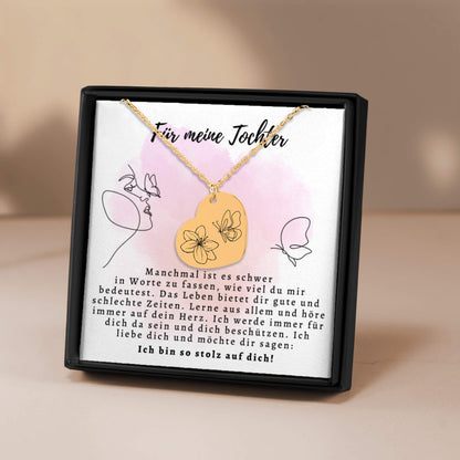 Tochter Geschenk von Mama, geschenk tochter von mama, kette tochter, an meine tochter, Geschenk zum Abitur, Geschenk zum Abschluss, Geschenk zum 20 Geburtstag, Geburtstagsgeschenk, geschenk von papa für tochter, Karte für Tochter, Halskette Tochter