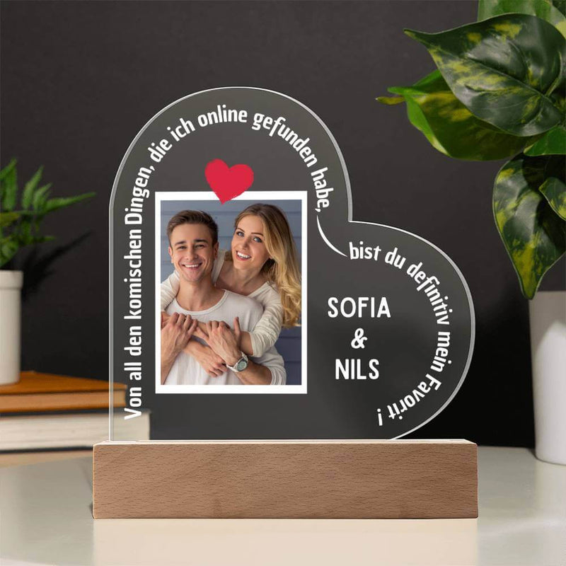 Personalisiertes Geschenk für Paare mit Foto