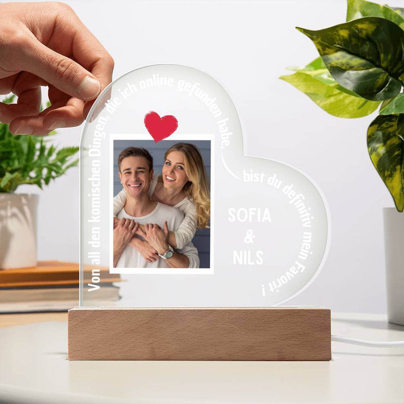 Personalisiertes Geschenk für Paare mit Foto