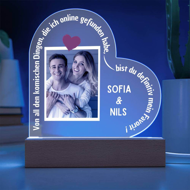 Personalisiertes Geschenk für Paare mit Foto