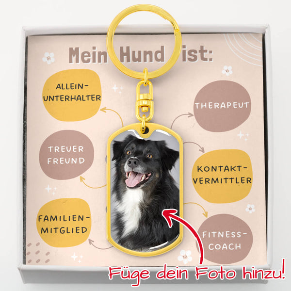 Personalisierter Schlüsselanhänger mit Foto von deinem Hund!😍