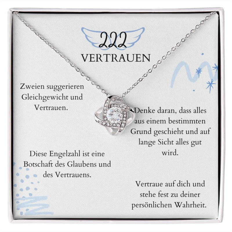 Engelszahl 222 - Kette mit Botschaft deiner Engel