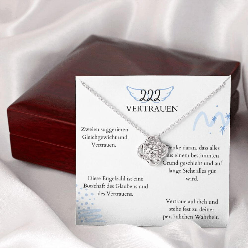 Engelszahl 222 - Kette mit Botschaft deiner Engel