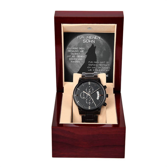 Hochwertige Uhr mit Karte für deinen Sohn!