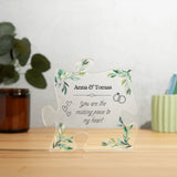 Personalisierbare Acryl-Puzzle-Plakette