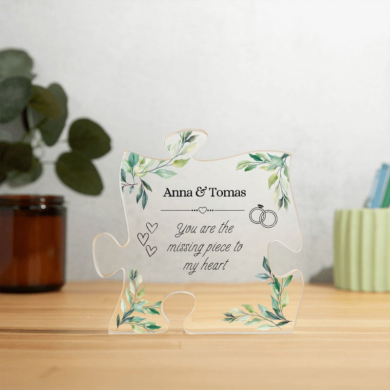 Personalisierbare Acryl-Puzzle-Plakette