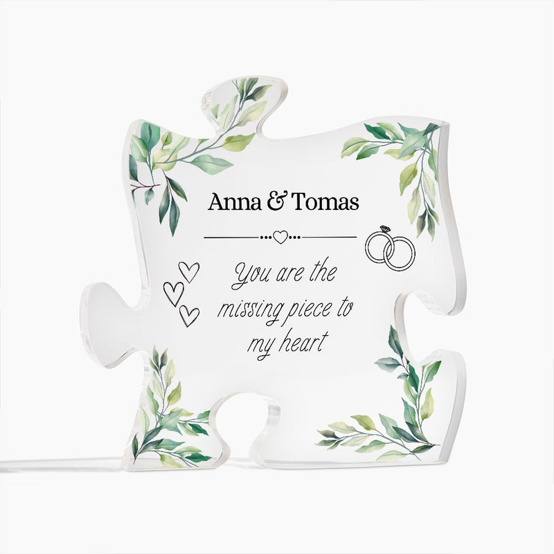 Personalisierbare Acryl-Puzzle-Plakette