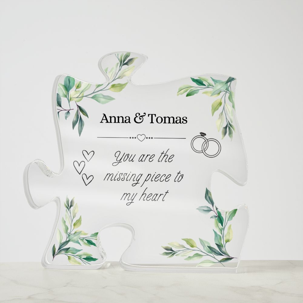 Personalisierbare Acryl-Puzzle-Plakette