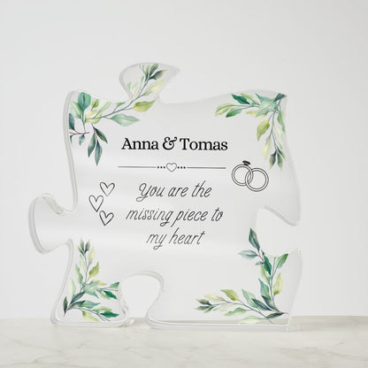 Personalisierbare Acryl-Puzzle-Plakette