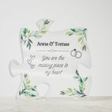 Personalisierbare Acryl-Puzzle-Plakette