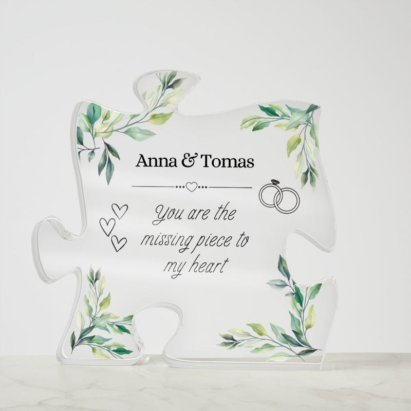 Personalisierbare Acryl-Puzzle-Plakette