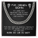 Kette für deinen Sohn mit Karte und Geschenkbox